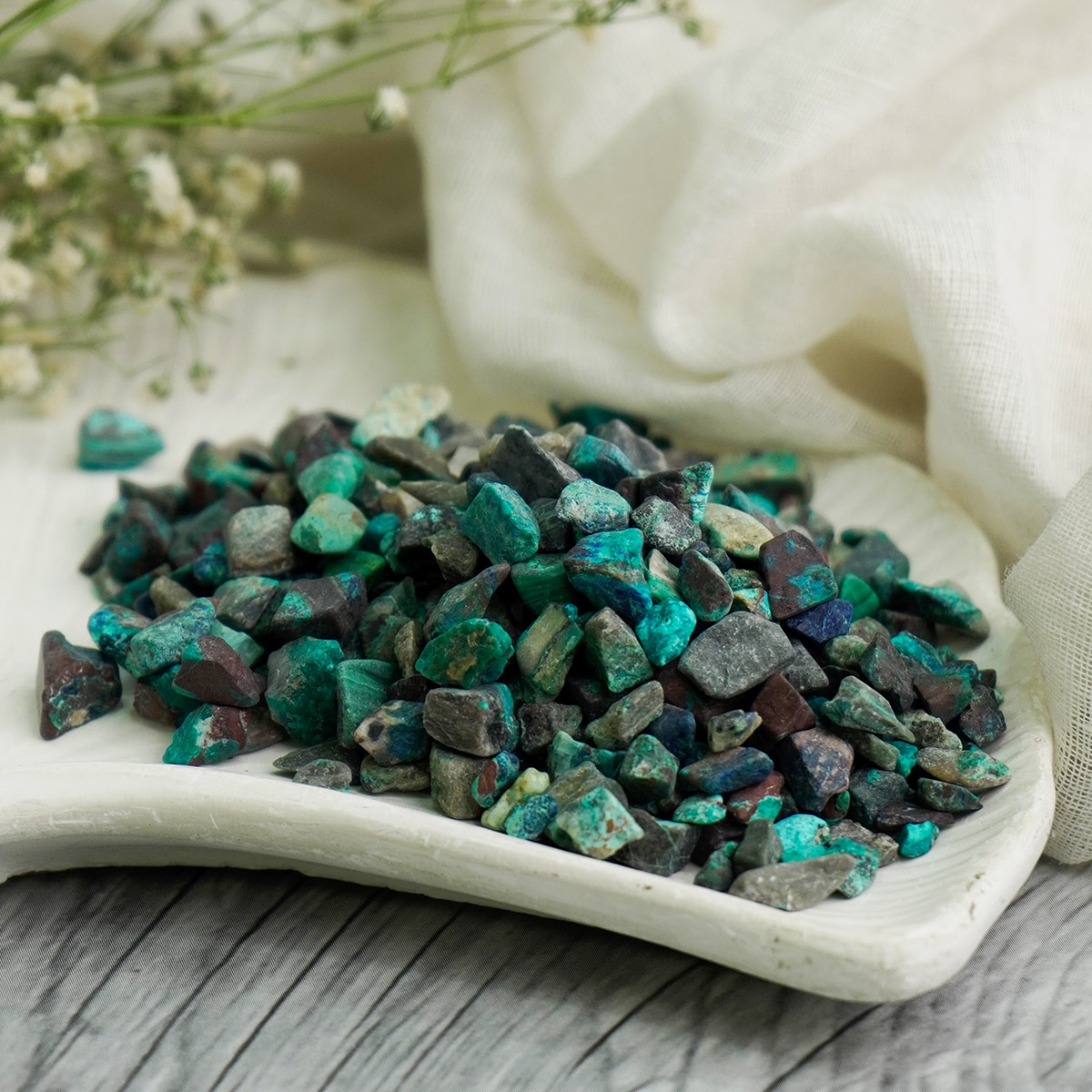 Chrysocolla Chips Stone-Shubhanjali Store (1) chrysocolla chips stone