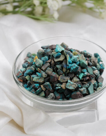 chrysocolla chips stone
