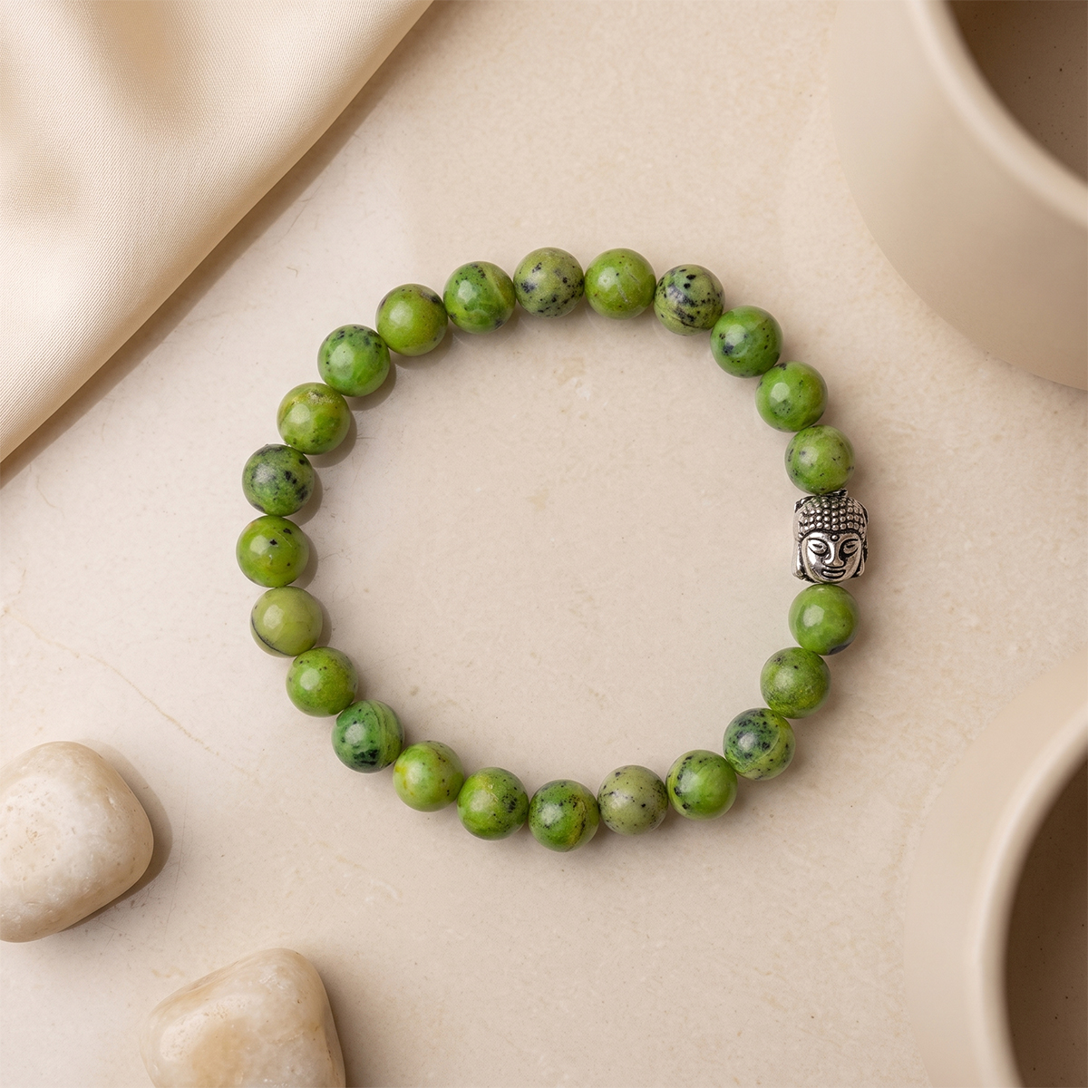 Chrysoprase Buddha Bracelet-Shubhanjali Store (2) chrysoprase buddha bracelet 8 mm