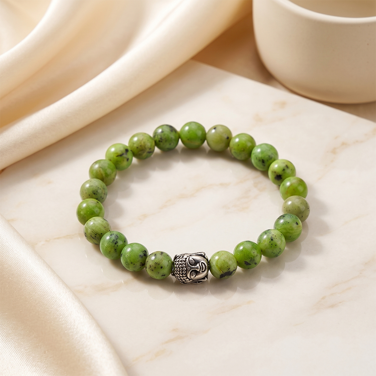 Chrysoprase Buddha Bracelet-Shubhanjali Store (3) chrysoprase buddha bracelet 8 mm