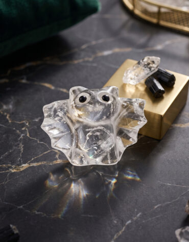 clear quartz bat