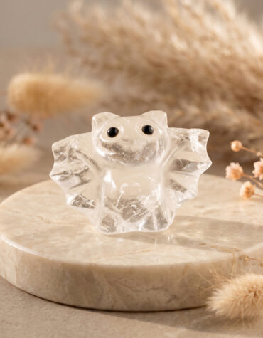 clear quartz bat