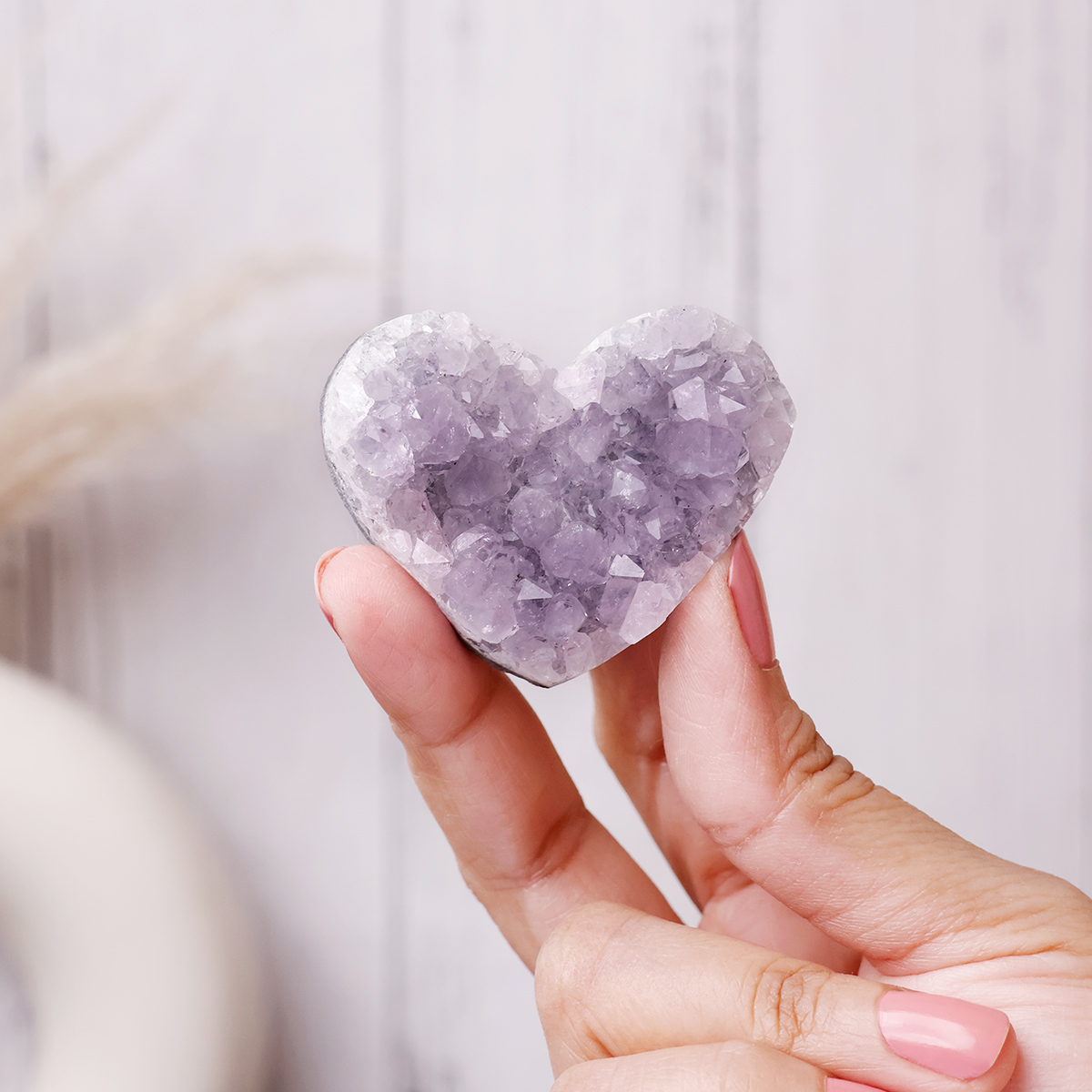 Colorful Amethyst Cluster Heart-Shubhanjali Store (1) colorful amethyst cluster heart