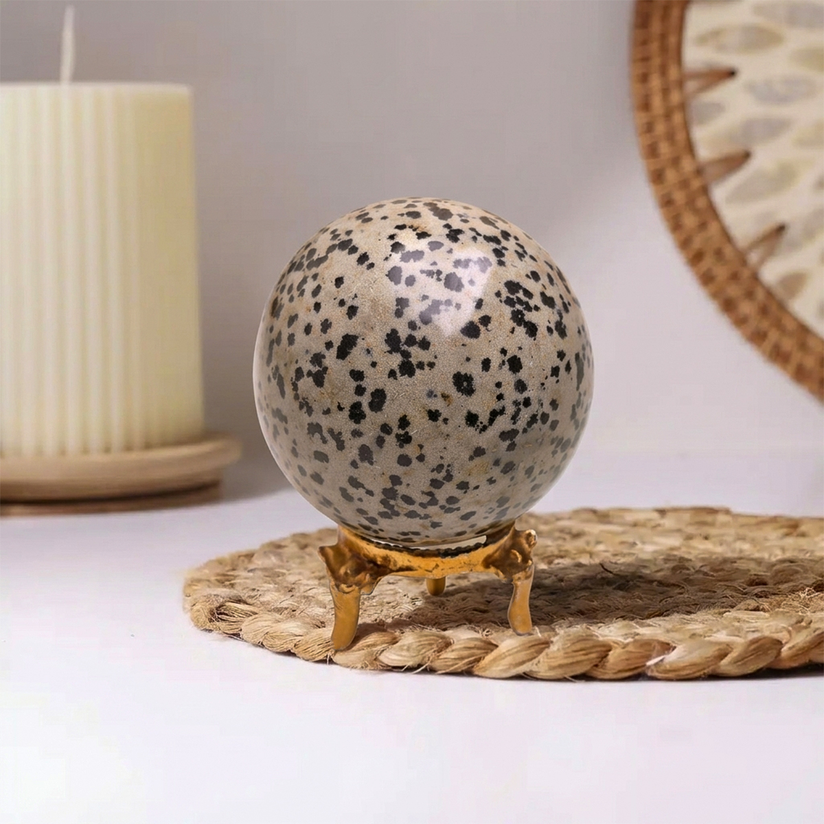 Dalmation Jasper Sphere dalmation jasper sphere