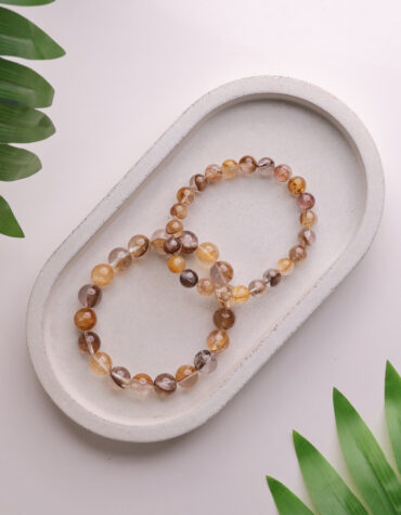dendrite in golden healer bracelet