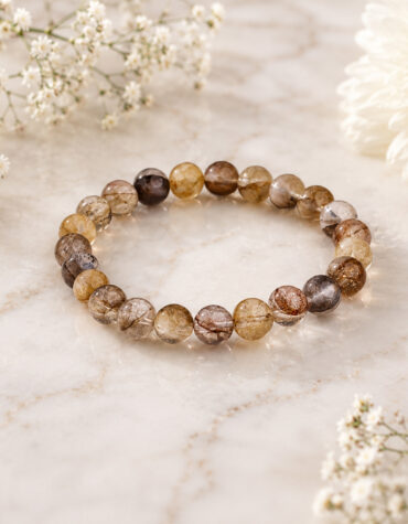 dendrite in golden healer bracelet