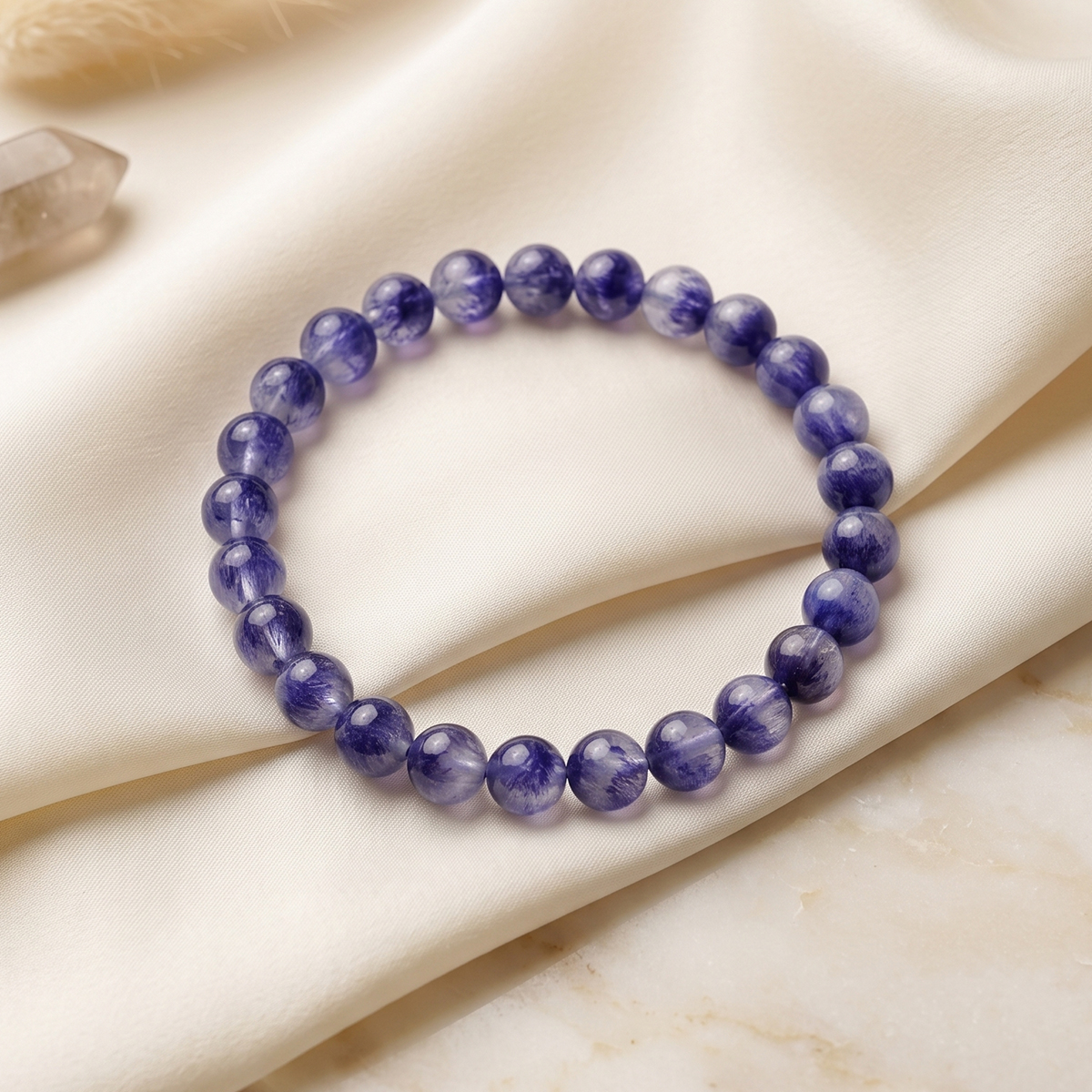 Dumortierite Bracelet-Shubhanjali Store (4) dumortierite bracelet