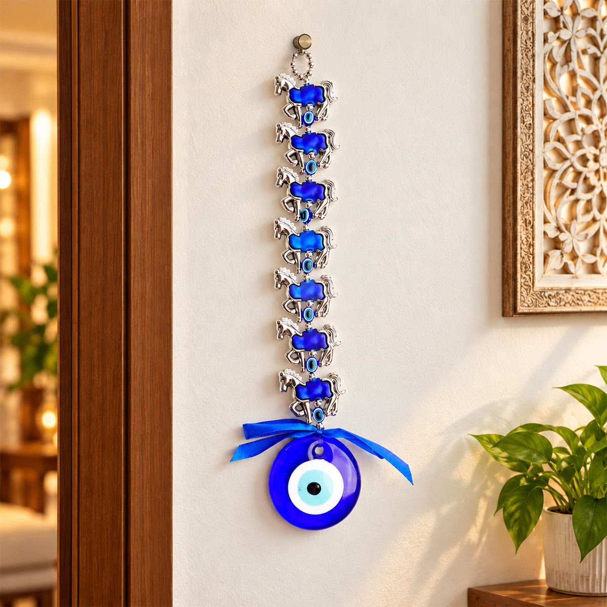 Evil Eye Seven Horse Hanging (1) evil eye seven horse hanging