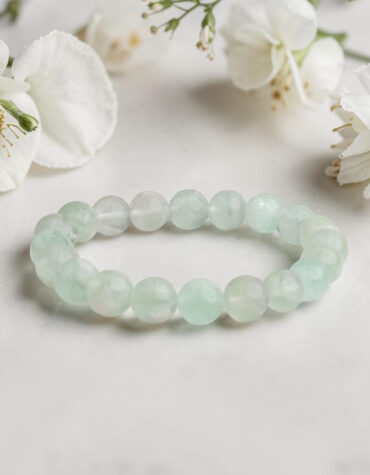feather fluorite bracelet