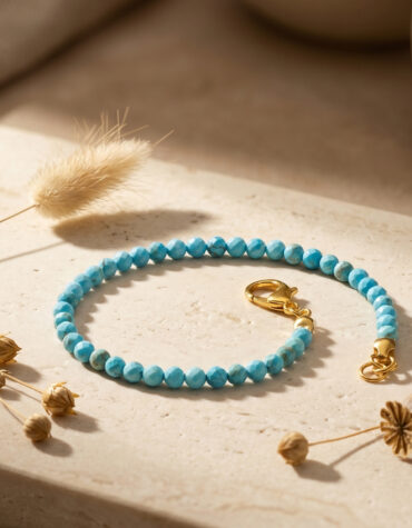 firoza faceted chain bracelet 4mm
