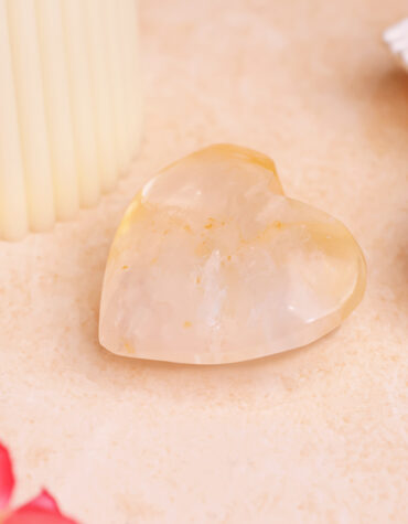golden healer quartz heart