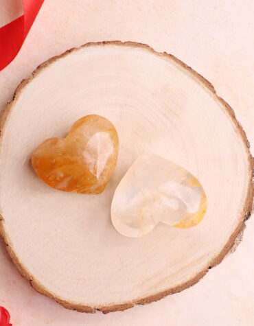golden healer quartz heart