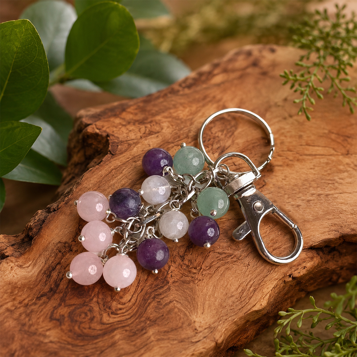 Gratitude, Relationships & Emotional Healing Keychain (4) gratitude, relationships & emotional healing keychain