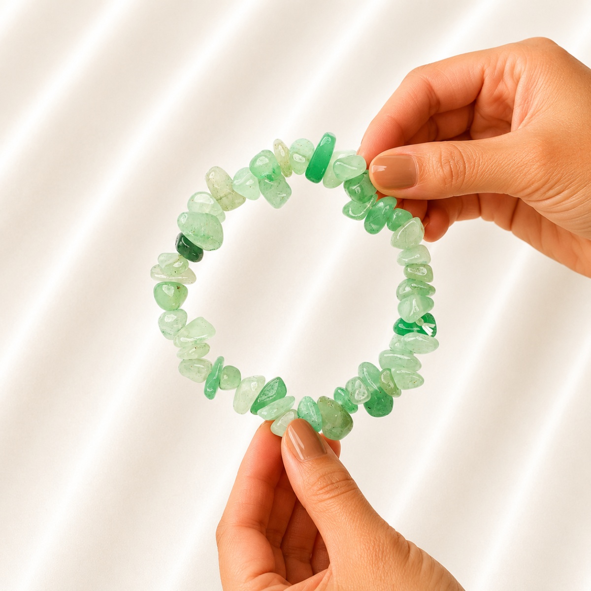 Green Aventurine Chips Bracelet-Shubhanjali Store (1) green aventurine chips bracelet