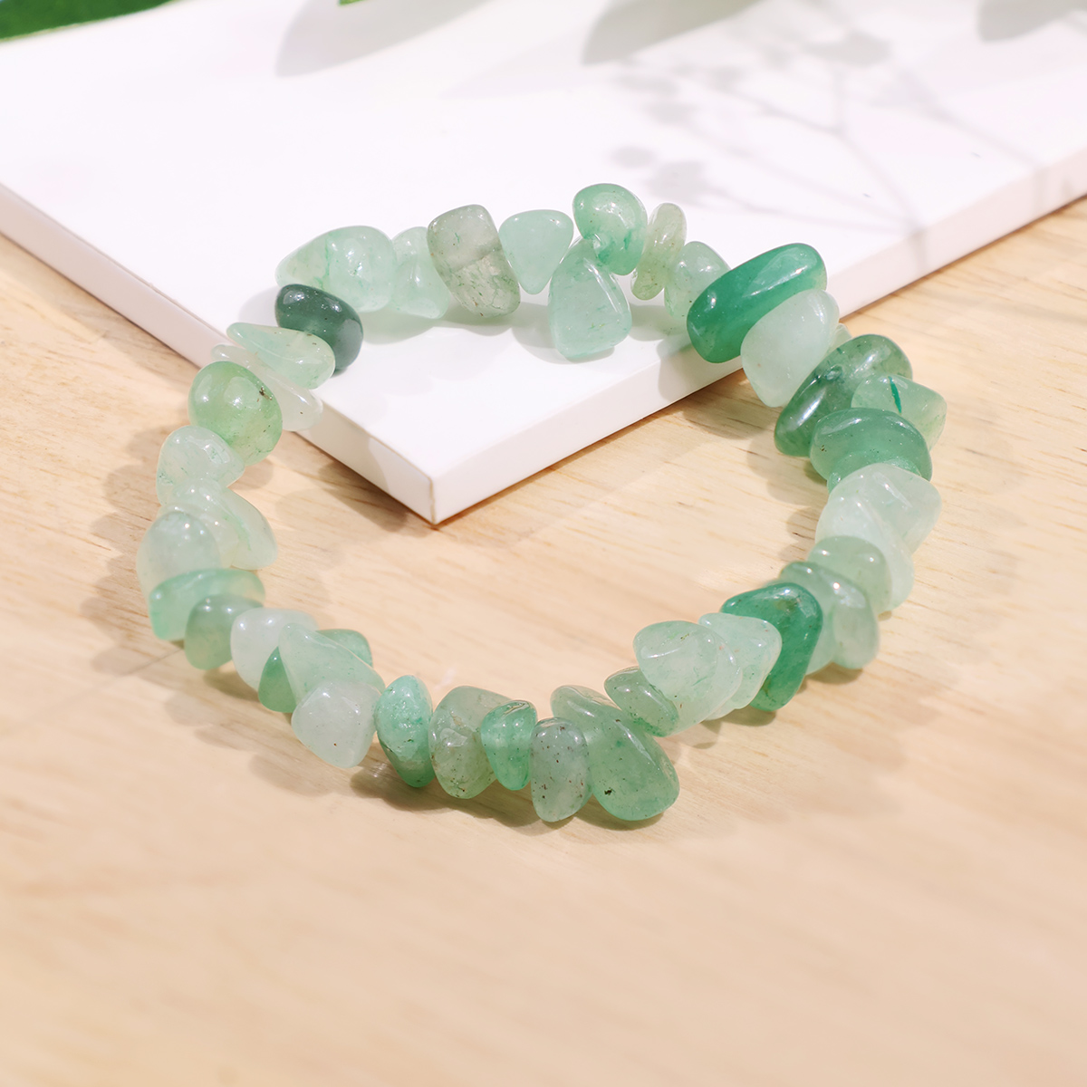 Green Aventurine Chips Bracelet-Shubhanjali Store (2) green aventurine chips bracelet