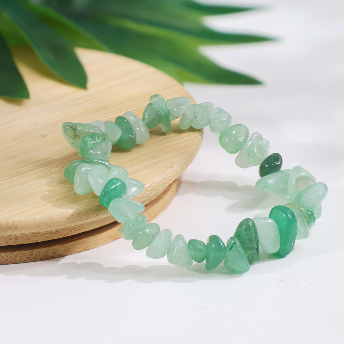Green Aventurine Chips Bracelet-Shubhanjali Store (4) green aventurine chips bracelet