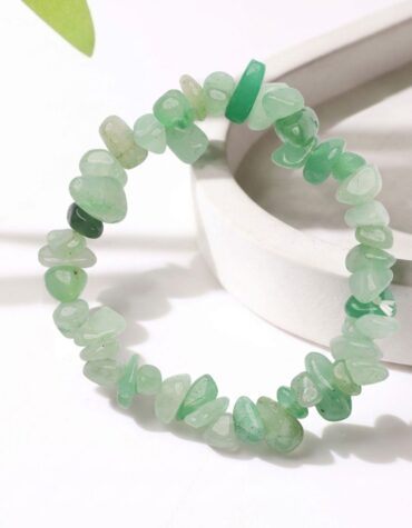 green aventurine chips bracelet