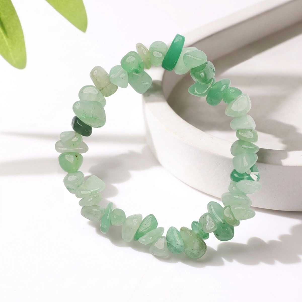 Green Aventurine Chips Bracelet