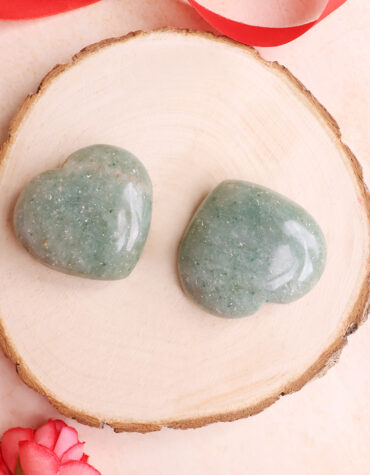 green aventurine heart