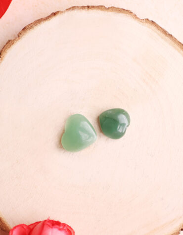 green aventurine mini heart
