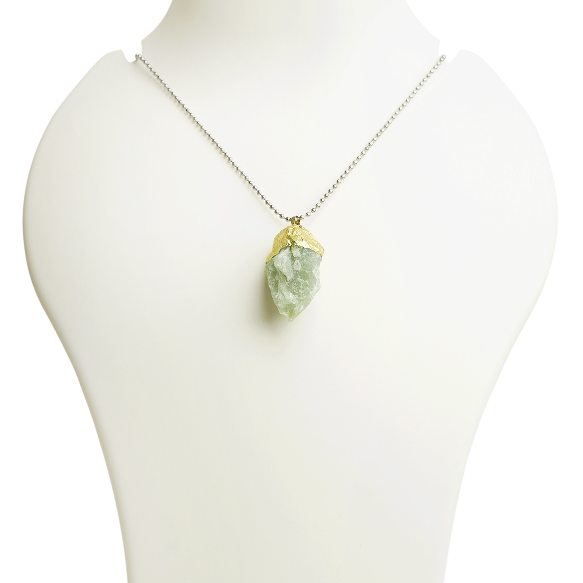 Green Aventurine Raw Pendant-Shubhanjali Store (2) green aventurine raw pendant