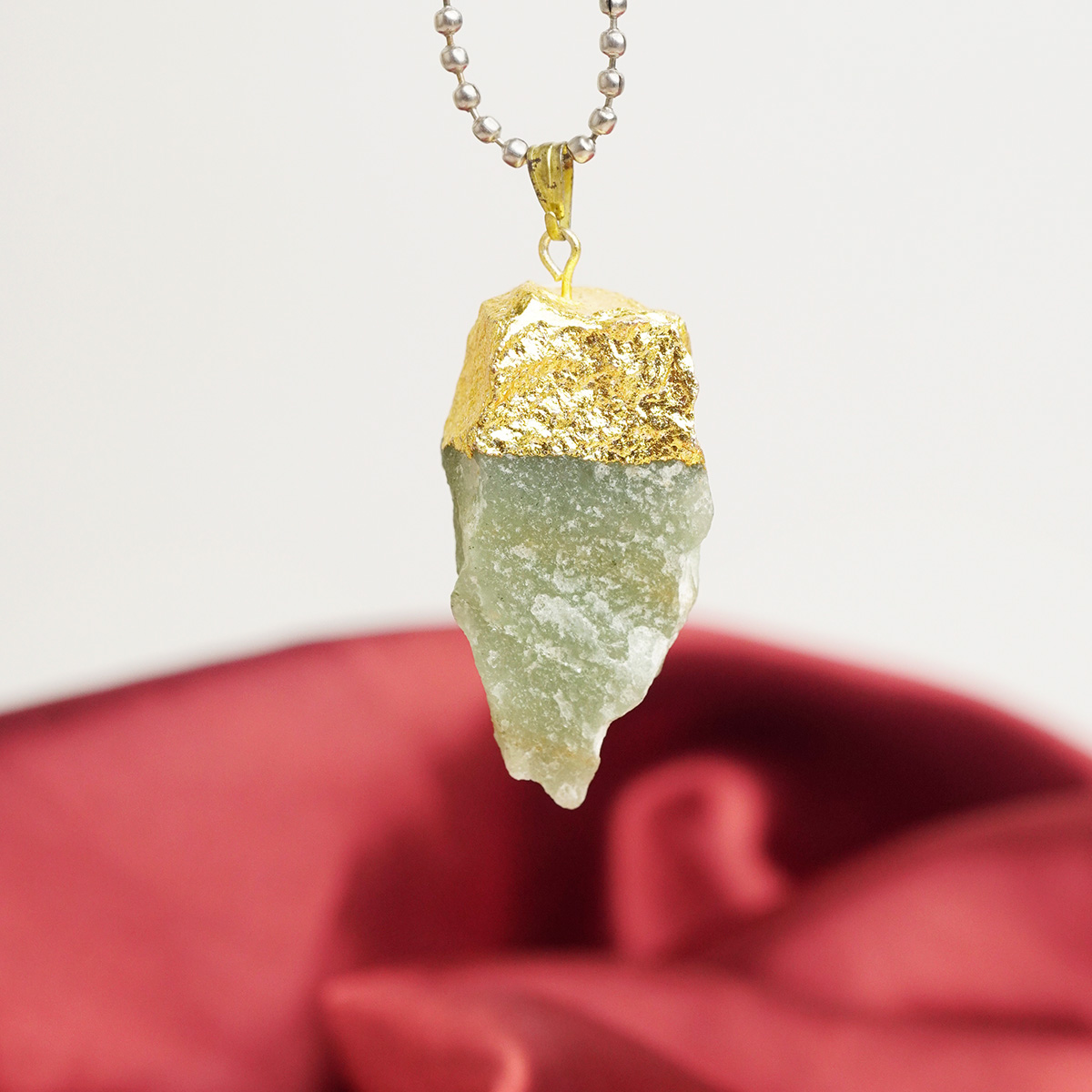 Green Aventurine Raw Pendant-Shubhanjali Store (5) green aventurine raw pendant