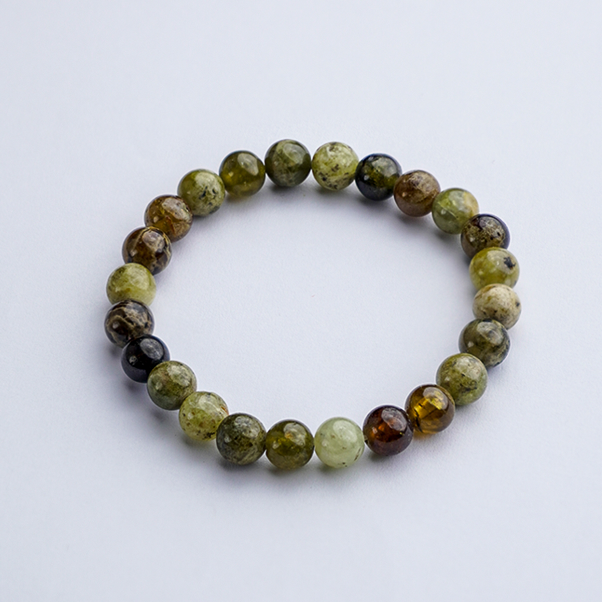 Green Garnet Bracelet 8mm-Shubhanjali Store (4) green garnet bracelet 8mm