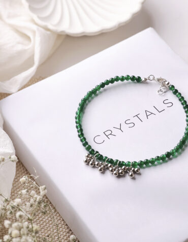 green jade anklet 4 mm