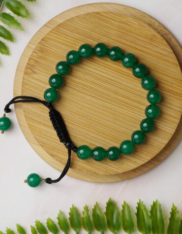 green jade single thread bracelet