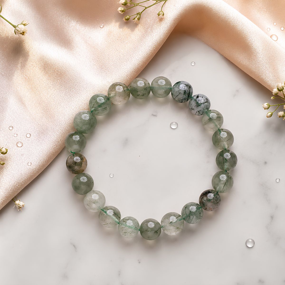 Green Rutile Bracelet-Shubhanjali Store green rutile bracelet