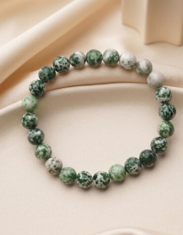 green spot japser bracelet 8 mm