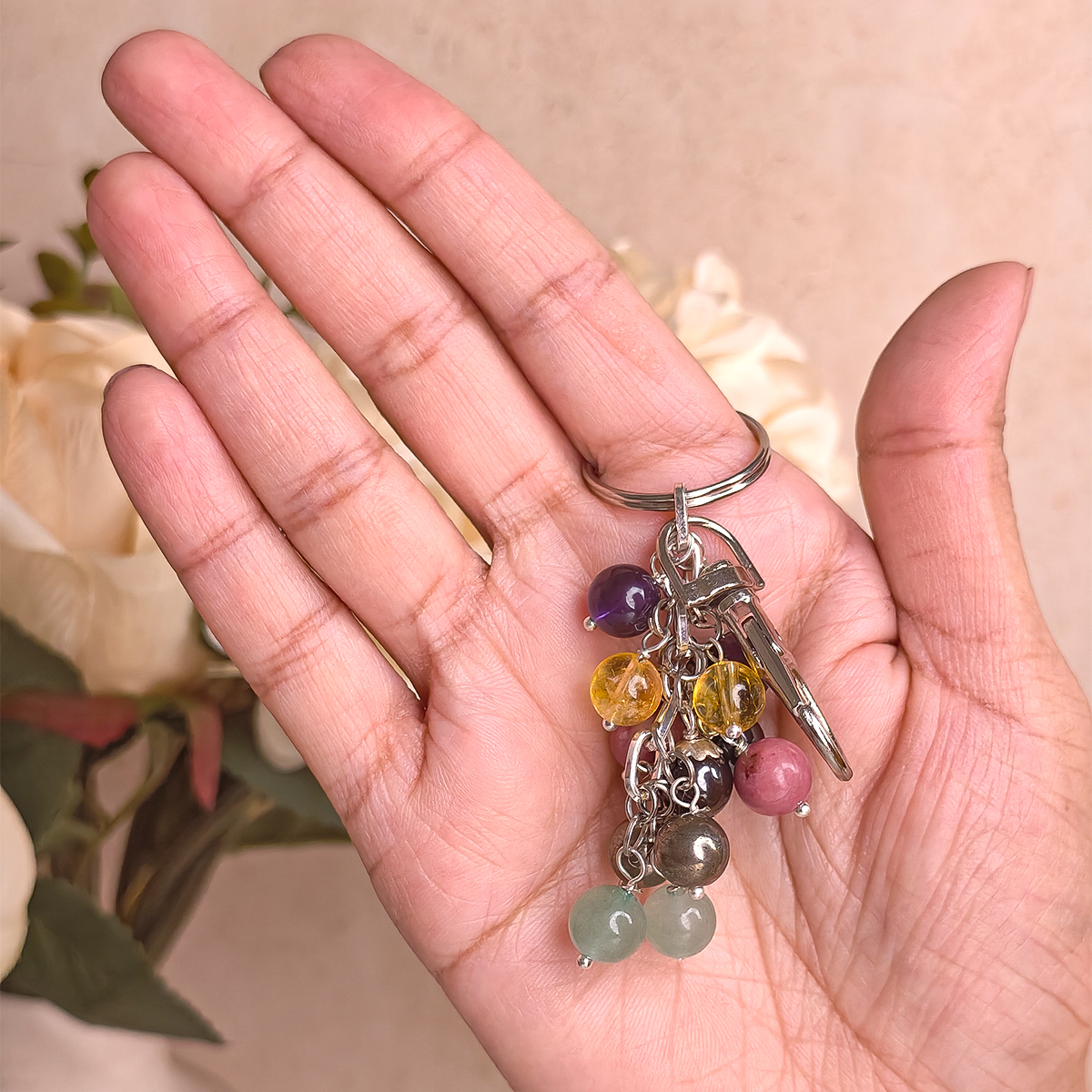 Health & Wealth Keychain (3) health & wealth keychain