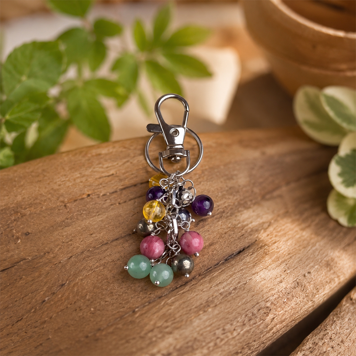 Health & Wealth Keychain (5) health & wealth keychain