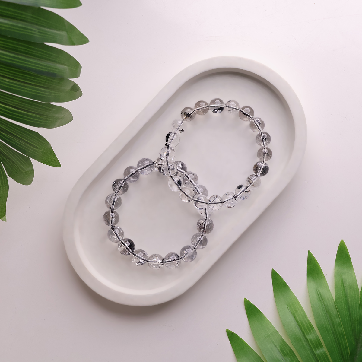 Herkimer Round Beads Bracelet-Shubhanjali Store (5) herkimer round beads bracelet