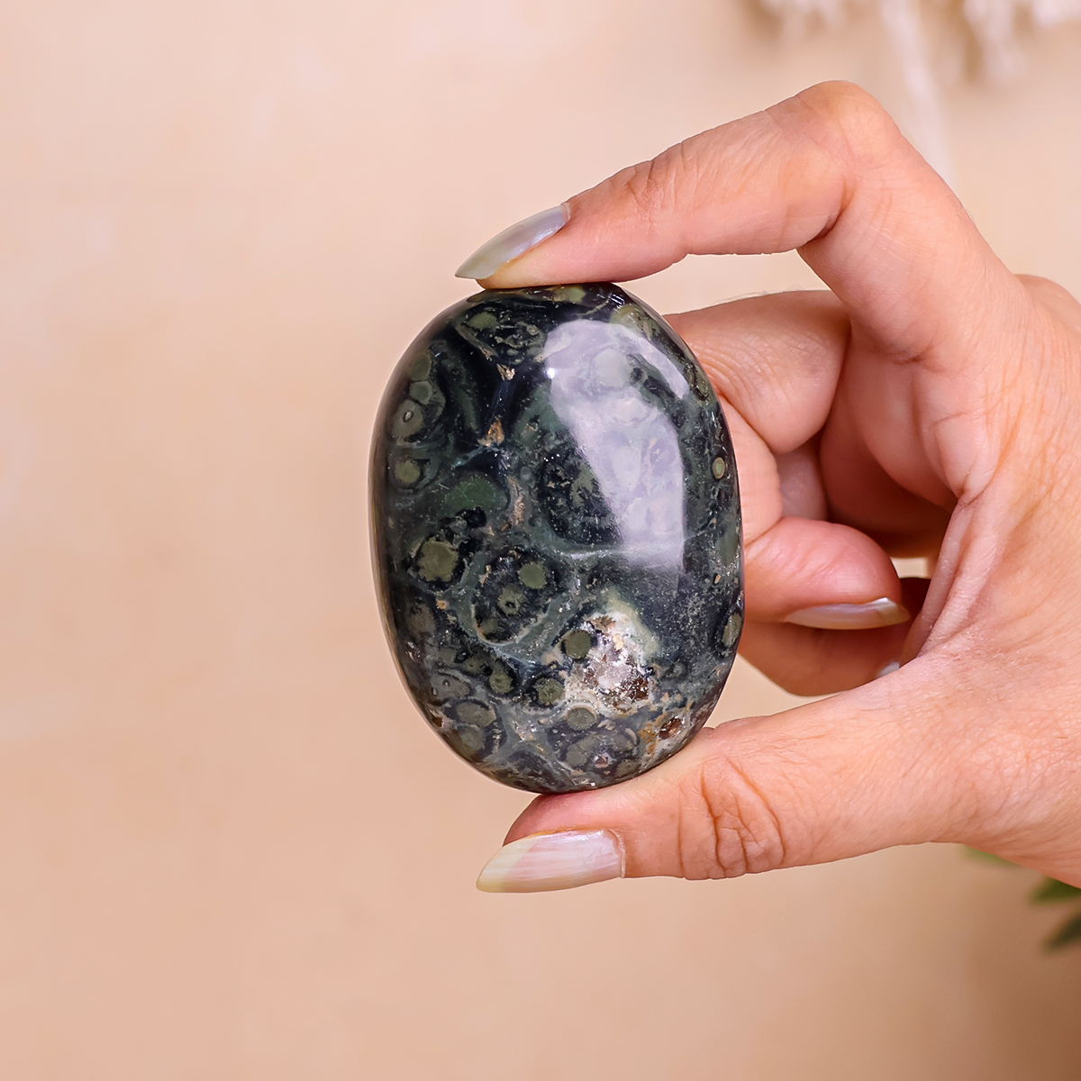 Khambaba Jasper Palm Stone (7) khambaba jasper palm stone