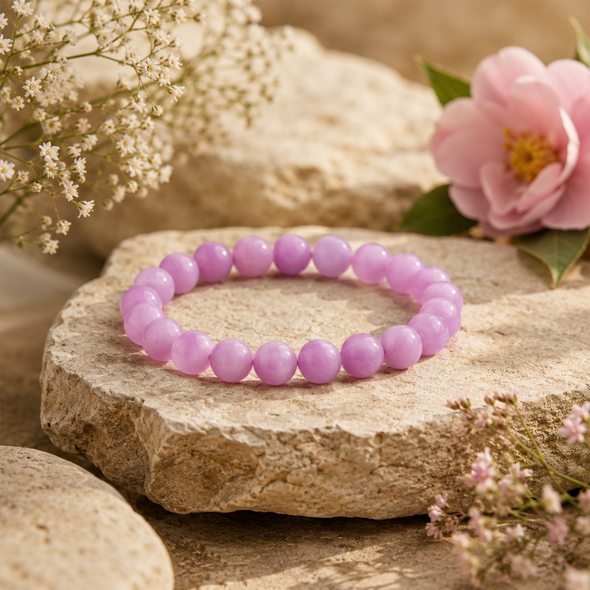 Kunzite Bracelet-Shubhanjali Store (2) kunzite bracelet