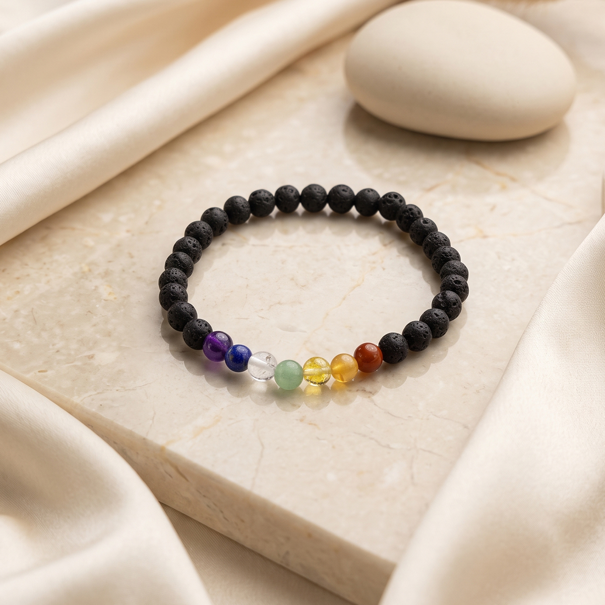 Lava 7 Chakra Bracelet - Shubhanjali Store (3) lava 7 chakra bracelet