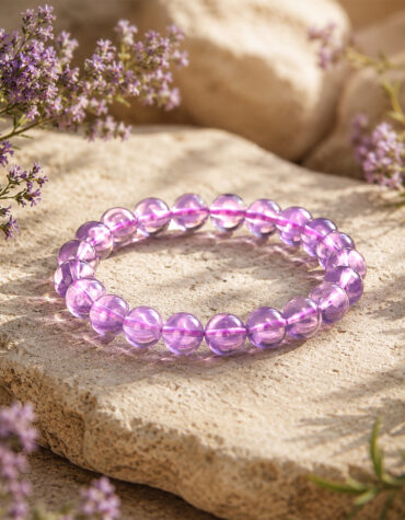 lavender quartz bracelet