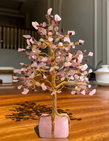 love tree 300b on rose quartz raw