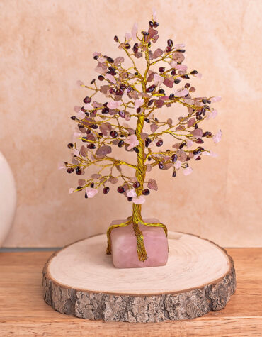 love tree 300b on rose quartz raw