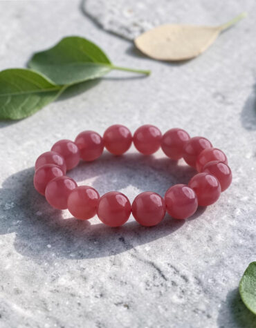 madagascar star rose quartz bracelet