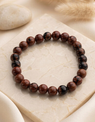 mahogany obsidian bracelet 8 mm