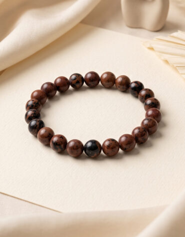 mahogany obsidian bracelet 8 mm