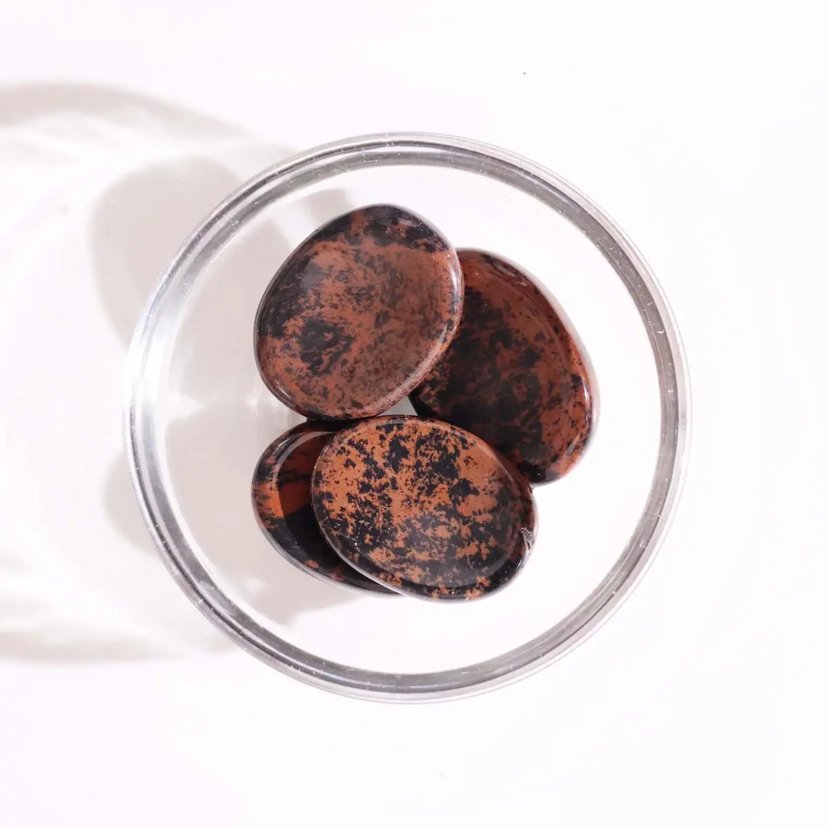 Mahogony Obsidian Worry Stone-Shubhanjali Store (2) mahogony obsidian worry stone