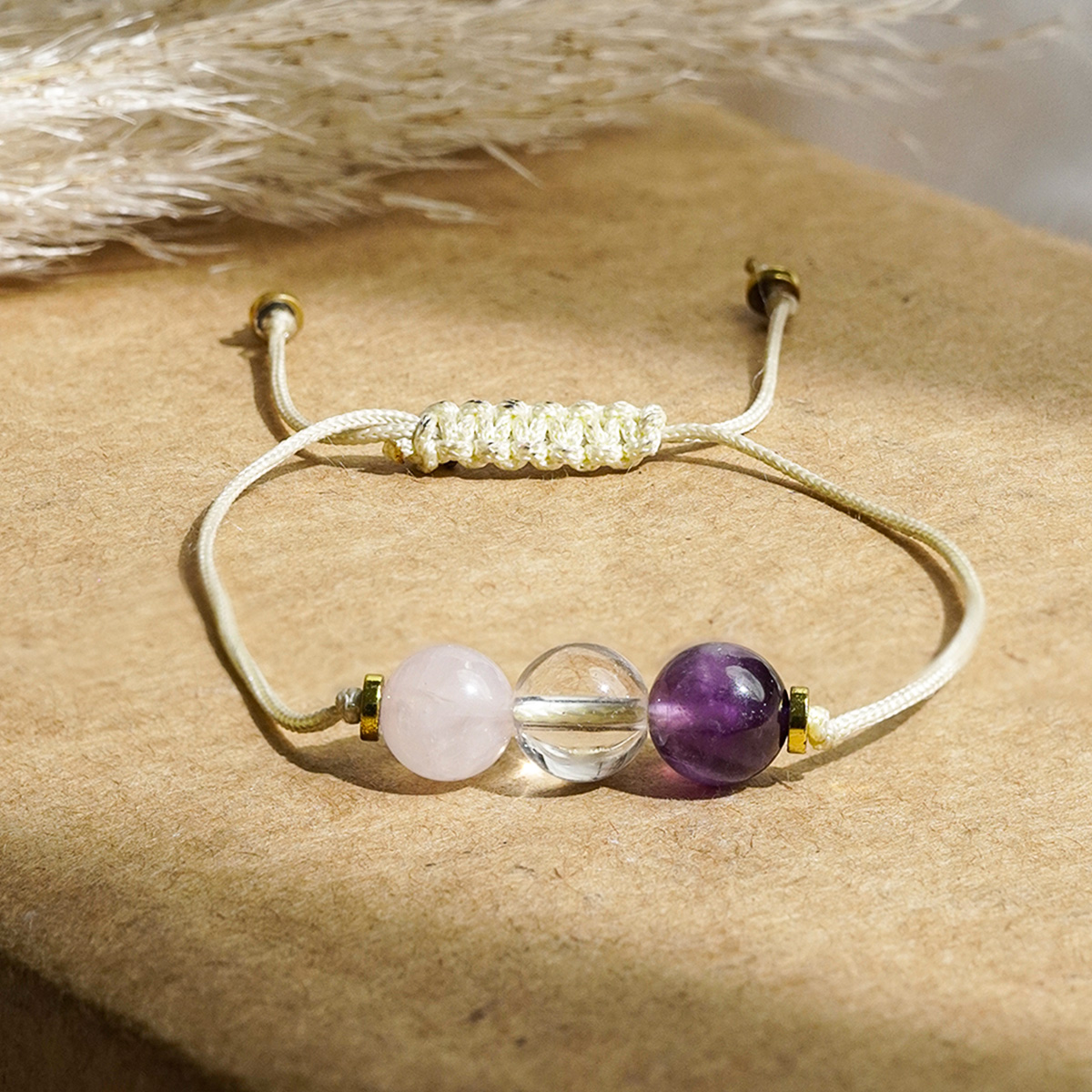 Mental Peace 3 Beads Thread Bracelet - Shubhanjali Store (1) mental peace 3 beads thread bracelet