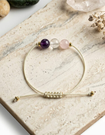 mental peace 3 beads thread bracelet