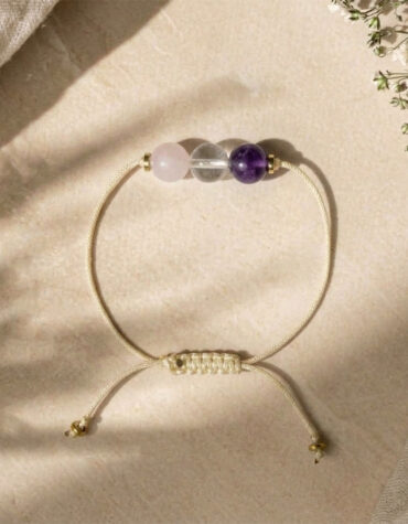 mental peace 3 beads thread bracelet