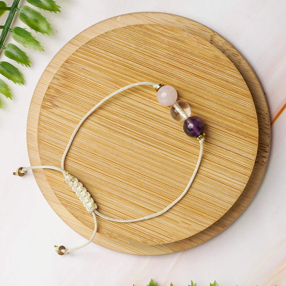 Mental Peace 3 Beads Thread Bracelet - Shubhanjali Store (5) mental peace 3 beads thread bracelet