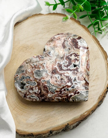 mexican agate big heart