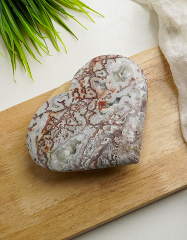 mexican agate big heart